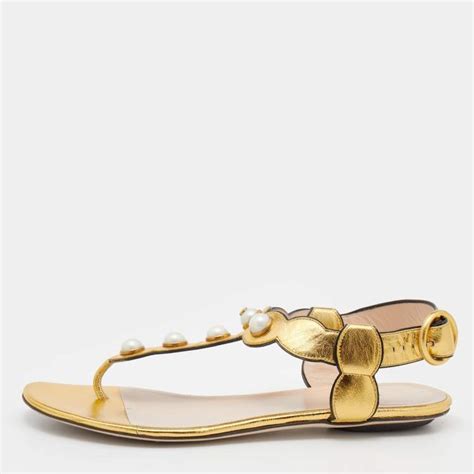 gucci willow t strap sandal|Gucci Flip Flops for Women .